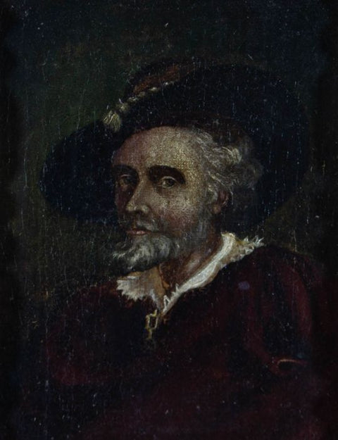 Mid 19th century Oil - Portrait of a Jacobean gentleman